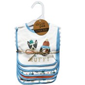 Wholesale - 5pk RUFF MULTI BIBS C/P 72, UPC: 191655236934